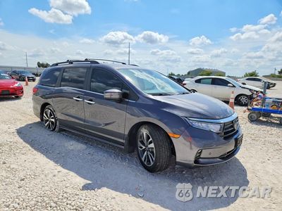 Czwarte zdjęcie samochodu z boku: 2022 HONDA ODYSSEY TOURING VIN:5FNRL6H87NB058384 - miniatura