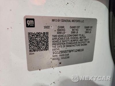Zdjęcie 12 z 12 samochodu: 2023 CHEVROLET MALIBU LS VIN:1G1ZB5ST6PF124618 - miniatura