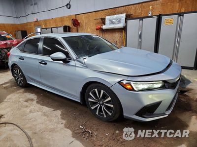 Czwarte zdjęcie samochodu z boku: 2022 HONDA CIVIC EX VIN:2HGFE1F75NH309151 - miniatura
