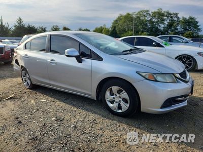 Czwarte zdjęcie samochodu z boku: 2013 HONDA CIVIC LX VIN:2HGFB2F57DH600830 - miniatura