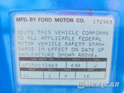 Zdjęcie 12 z 12 samochodu: 1971 FORD MUSTANG MACH I VIN:1F05H172963 - miniatura