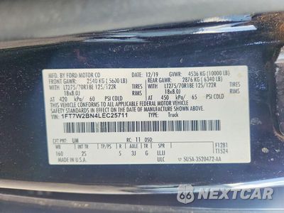 Zdjęcie 12 z 13 samochodu: 2020 FORD F250 SUPER DUTY VIN:1FT7W2BN4LEC25711 - miniatura
