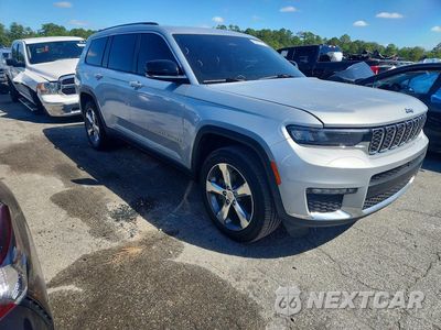 Czwarte zdjęcie samochodu z boku: 2021 JEEP GRAND CHEROKEE L LIMITED VIN:1C4RJKBG3M8188997 - miniatura