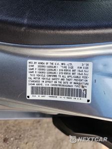 Zdjęcie 13 z 13 samochodu: 2006 HONDA CR-V LX VIN:SHSRD78536U429401 - miniatura