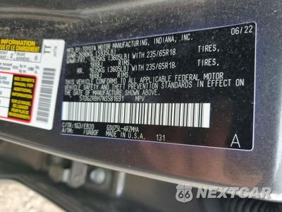 Zdjęcie 13 z 13 samochodu: 2022 TOYOTA HIGHLANDER XLE VIN:5TDGZRBH7NS581691 - miniatura