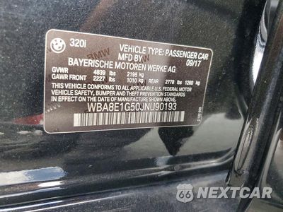 Zdjęcie 12 z 12 samochodu: 2018 BMW 320 I VIN:WBA8E1G50JNU90193 - miniatura