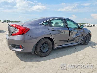 Trzecie zdjęcie samochodu z tyłu: 2017 HONDA CIVIC LX VIN:19XFC2F57HE015730 - miniatura
