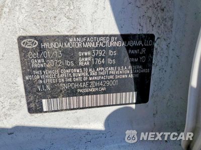 Zdjęcie 12 z 12 samochodu: 2013 HYUNDAI ELANTRA GLS VIN:5NPDH4AE2DH429001 - miniatura