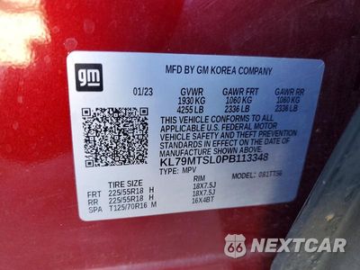 Zdjęcie 12 z 12 samochodu: 2023 CHEVROLET TRAILBLAZER RS VIN:KL79MTSL0PB113348 - miniatura