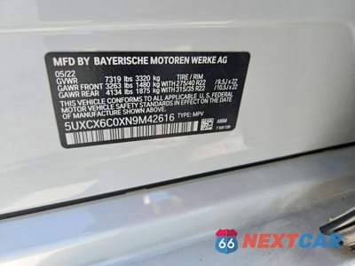 Zdjęcie 12 z 12 samochodu: 2022 BMW X7 M50I VIN:5UXCX6C0XN9M42616 - miniatura