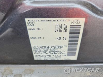 Zdjęcie 12 z 12 samochodu: 2022 NISSAN ALTIMA SV VIN:1N4BL4DV4NN337154 - miniatura