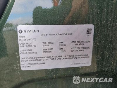 Zdjęcie 12 z 12 samochodu: 2023 RIVIAN R1S ADVENTURE VIN:7PDSGABA0PN013899 - miniatura