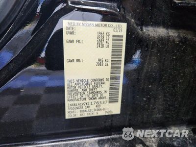 Zdjęcie 13 z 13 samochodu: 2019 NISSAN ALTIMA SR VIN:1N4BL4CV2KC176537 - miniatura