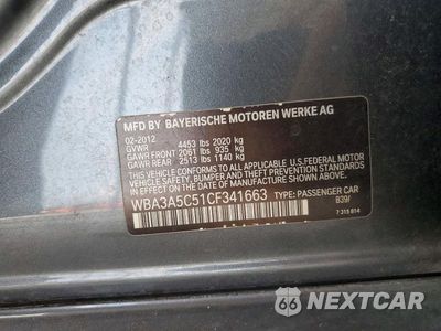 Zdjęcie 12 z 12 samochodu: 2012 BMW 328 I VIN:WBA3A5C51CF341663 - miniatura