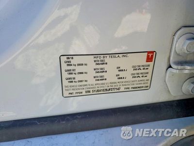 Zdjęcie 12 z 12 samochodu: 2018 TESLA MODEL S VIN:5YJSA1E28JF277147 - miniatura