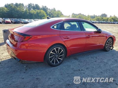 Trzecie zdjęcie samochodu z tyłu: 2020 HYUNDAI SONATA SEL PLUS VIN:5NPEJ4J27LH008615 - miniatura