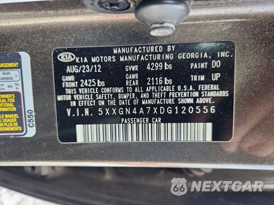 Zdjęcie 12 z 12 samochodu: 2013 KIA OPTIMA EX VIN:5XXGN4A7XDG120556 - miniatura