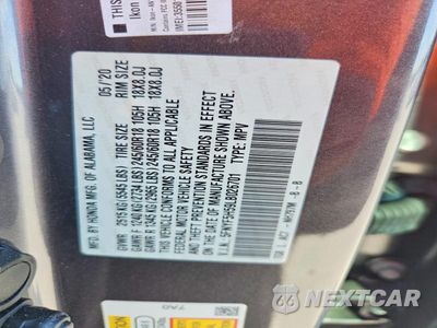 Zdjęcie 13 z 13 samochodu: 2020 HONDA PILOT EXL VIN:5FNYF5H59LB026701 - miniatura