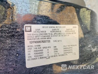 Zdjęcie 13 z 13 samochodu: 2007 CADILLAC ESCALADE ESV VIN:1GYFK66867R267728 - miniatura