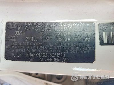 Zdjęcie 12 z 12 samochodu: 2014 KIA FORTE EX VIN:KNAFX4A82E5051590 - miniatura