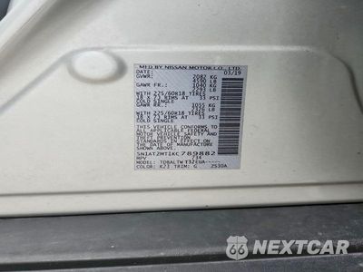 Zdjęcie 13 z 13 samochodu: 2019 NISSAN ROGUE SV VIN:5N1AT2MT1KC789882 - miniatura