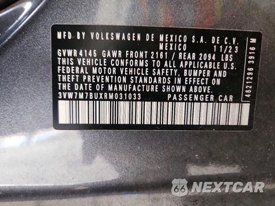Zdjęcie 13 z 13 samochodu: 2024 VOLKSWAGEN JETTA SE VIN:3VW7M7BUXRM031033 - miniatura