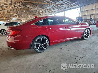 Trzecie zdjęcie samochodu z tyłu: 2019 HONDA ACCORD SPORT VIN:1HGCV1F31KA119843 - miniatura