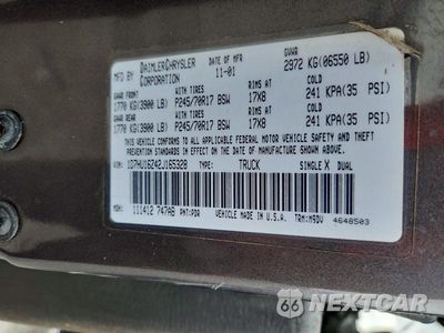 Zdjęcie 12 z 12 samochodu: 2002 DODGE RAM 1500 VIN:1D7HU16Z42J165328 - miniatura