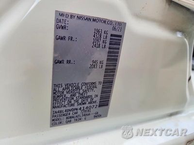 Zdjęcie 12 z 12 samochodu: 2023 NISSAN ALTIMA SV VIN:1N4BL4DV0PN414072 - miniatura