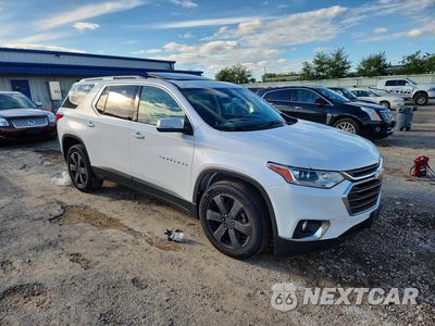 Czwarte zdjęcie samochodu z boku: 2018 CHEVROLET TRAVERSE LT VIN:1GNEVHKW4JJ162241 - miniatura