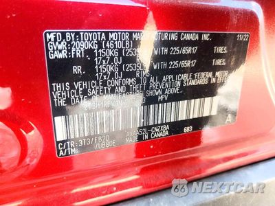 Zdjęcie 14 z 14 samochodu: 2022 TOYOTA RAV4 LE VIN:2T3H1RFV1NW237803 - miniatura