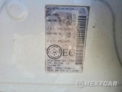 Zdjęcie 14 z 14 samochodu: 2015 NISSAN ROGUE S VIN:5N1AT2MV9FC867090 - miniatura