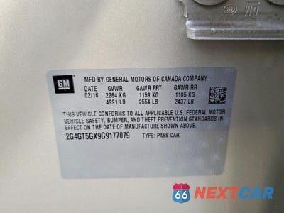 Zdjęcie 13 z 13 samochodu: 2016 BUICK REGAL PREMIUM VIN:2G4GT5GX9G9177079 - miniatura
