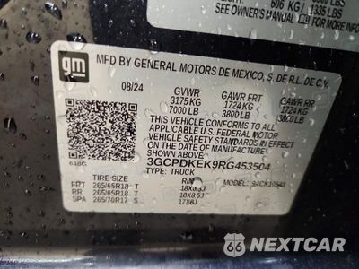 Zdjęcie 12 z 12 samochodu: 2024 CHEVROLET SILVERADO K1500 LT-L VIN:3GCPDKEK9RG453504 - miniatura