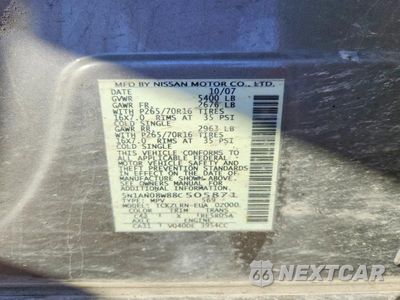 Zdjęcie 12 z 12 samochodu: 2008 NISSAN XTERRA X VIN:5N1AN08W88C505871 - miniatura