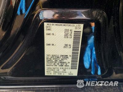 Zdjęcie 12 z 12 samochodu: 2015 NISSAN ALTIMA 2.5 SV VIN:1N4AL3AP7FC191955 - miniatura
