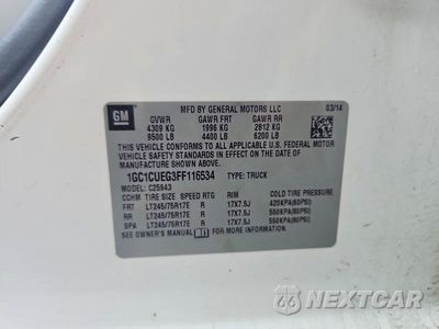 Zdjęcie 12 z 12 samochodu: 2015 CHEVROLET SILVERADO C2500 HEAVY DUTY VIN:1GC1CUEG3FF116534 - miniatura