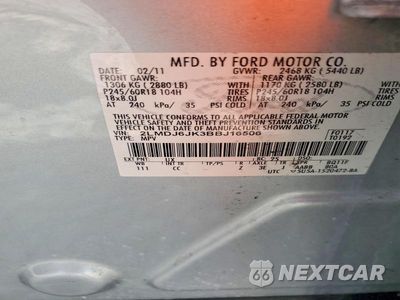 Zdjęcie 12 z 12 samochodu: 2011 LINCOLN MKX VIN:2LMDJ6JK3BBJ16506 - miniatura
