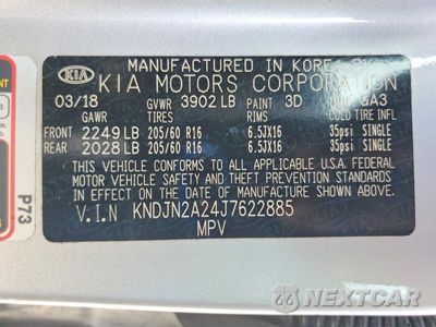Zdjęcie 13 z 13 samochodu: 2018 KIA SOUL BASE VIN:KNDJN2A24J7622885 - miniatura