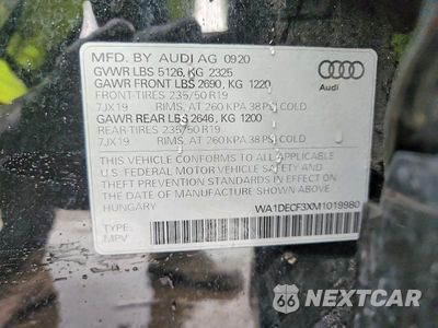 Zdjęcie 13 z 13 samochodu: 2021 AUDI Q3 PREMIUM S LINE 45 VIN:WA1DECF3XM1019980 - miniatura