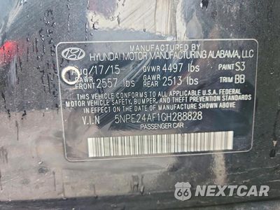 Zdjęcie 12 z 12 samochodu: 2016 HYUNDAI SONATA SE VIN:5NPE24AF1GH288828 - miniatura