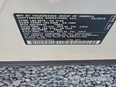 Zdjęcie 14 z 14 samochodu: 2019 VOLKSWAGEN ATLAS SE VIN:1V2UR2CA0KC565887 - miniatura