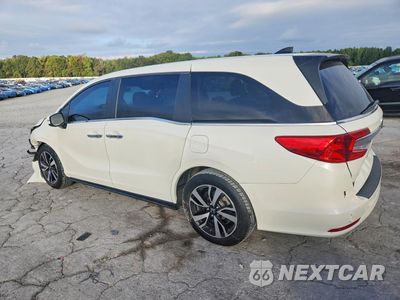Drugie zdjęcie samochodu z przodu: 2018 HONDA ODYSSEY EXL VIN:5FNRL6H77JB030005 - miniatura