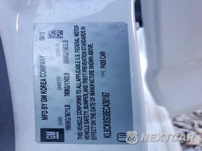 Zdjęcie 12 z 12 samochodu: 2014 CHEVROLET SPARK EV 1LT VIN:KL8CK6S08EC438187 - miniatura
