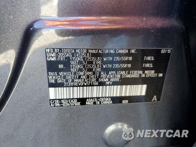 Zdjęcie 13 z 13 samochodu: 2015 TOYOTA RAV4 LIMITED VIN:2T3YFREV0FW171166 - miniatura