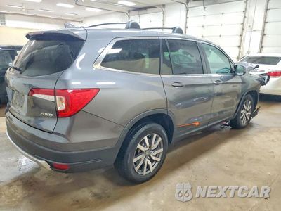 Trzecie zdjęcie samochodu z tyłu: 2020 HONDA PILOT EX VIN:5FNYF6H32LB034191 - miniatura