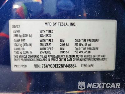 Zdjęcie 13 z 13 samochodu: 2022 TESLA MODEL Y VIN:7SAYGDEE2NF448584 - miniatura