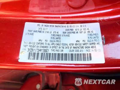 Zdjęcie 12 z 12 samochodu: 2017 MAZDA 3 TOURING VIN:3MZBN1V72HM139901 - miniatura