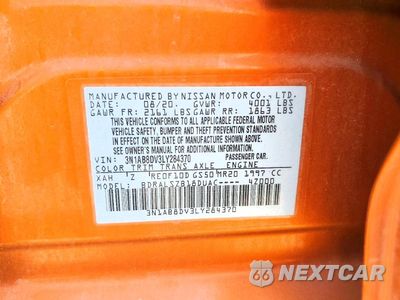 Zdjęcie 12 z 12 samochodu: 2020 NISSAN SENTRA SR VIN:3N1AB8DV3LY284370 - miniatura