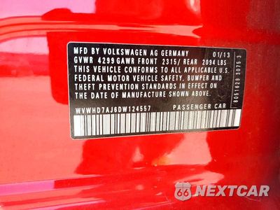 Zdjęcie 12 z 12 samochodu: 2013 VOLKSWAGEN GTI VIN:WVWHD7AJ6DW124557 - miniatura